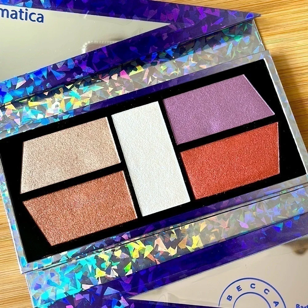 Brand New BECCA X Barbie Ferreira Prismatica Face & Eye Palette Highlight Blush